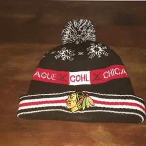 Black hawks outdoor hockey league hat